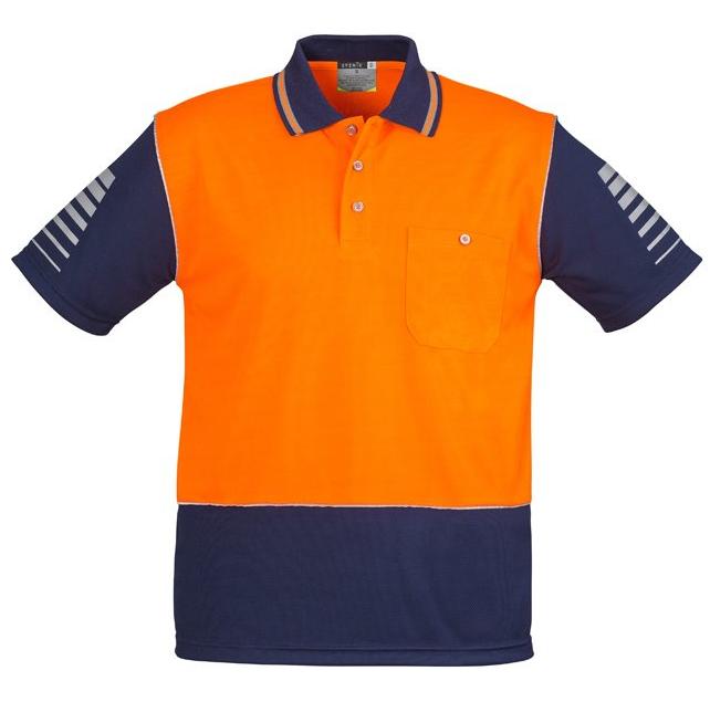 Mens Hi Vis Zone Polo - Uniforms and Workwear NZ - Ticketwearconz