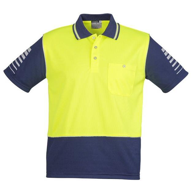 Mens Hi Vis Zone Polo - Uniforms and Workwear NZ - Ticketwearconz