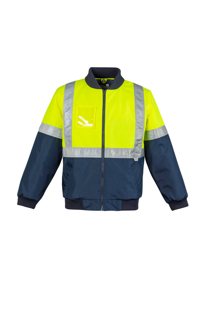 workwear-jackets-zj351-Mens Hi Vis Quilted Flying Jacket Syzmic