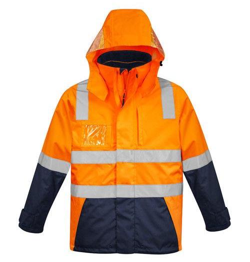 Mens Hi Vis 4 in 1 Waterproof Jacket ZJ530