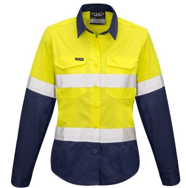 Womens Rugged Cooling Taped Hi Vis Spliced Shirt