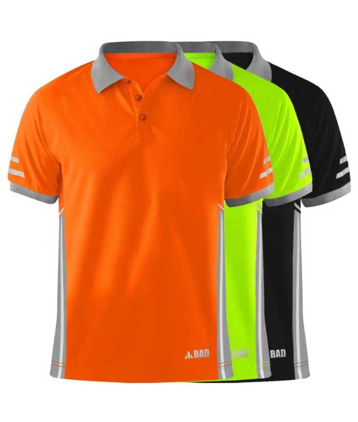 all-colours-orange-yellow-black-with grey-contrast-bad-workwear-modern-short-sleeve-polo-SSPOLO2