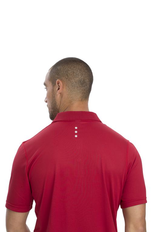 AP220 Adult Unisex Classic Lightweight Polo - Team Red - Back