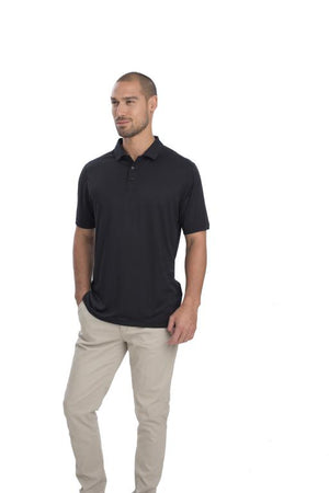 AP220 Adult Unisex Classic Lightweight Polo - Black