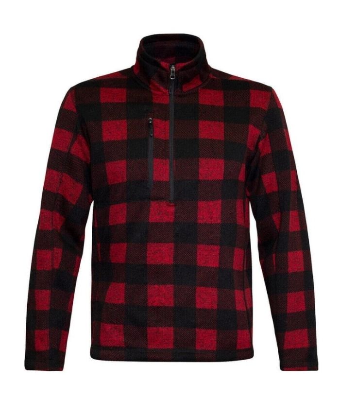 Okarito Half Zip Check Fleece - Uniforms and Workwear NZ - Ticketwearconz