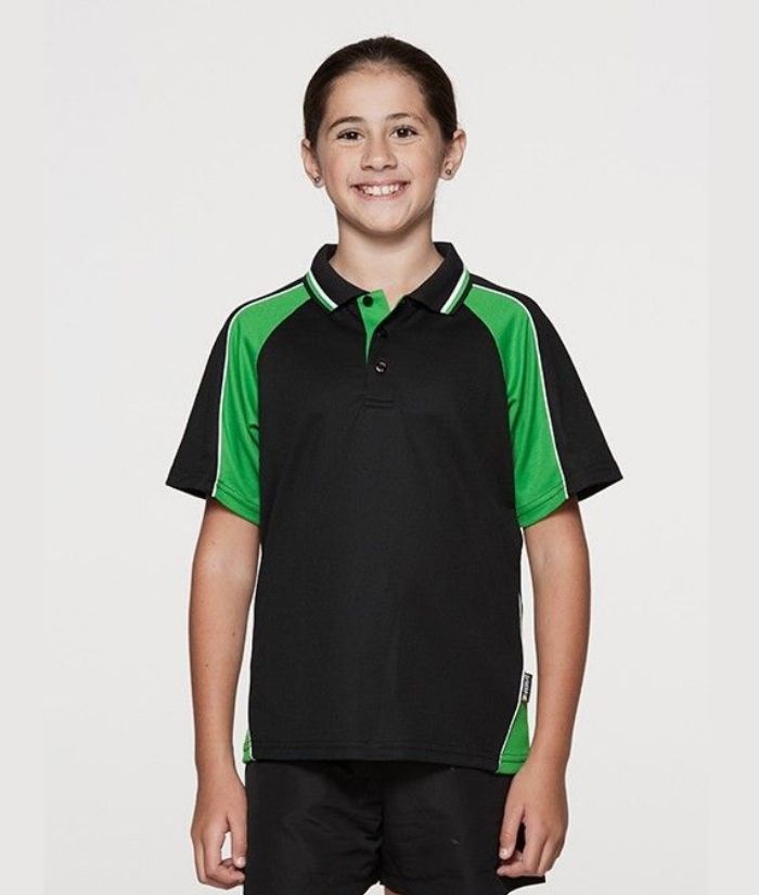 aussie-pacific-kids-panorama-polo-3309-black-green-white