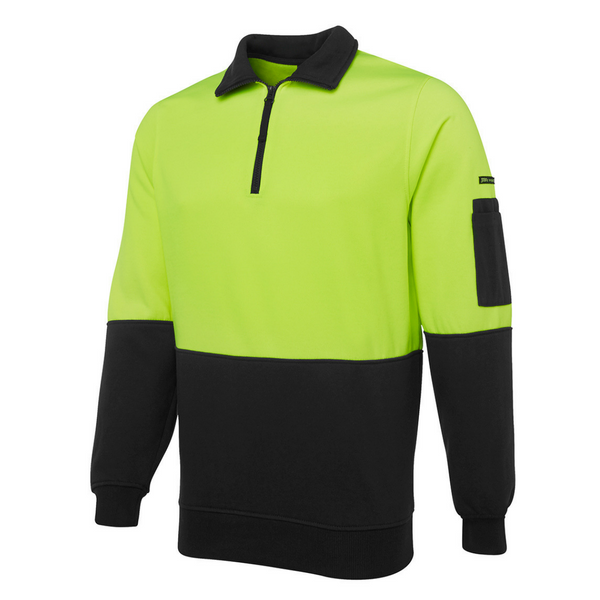 Hi Vis 1/2 Zip Fleecy Sweater-jb's-6hvfh