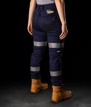 Bad Womens Saviour Cuffed, Elastic Waist, Work Pants with 3M Tape - Uniforms and Workwear NZ - Ticketwearconz