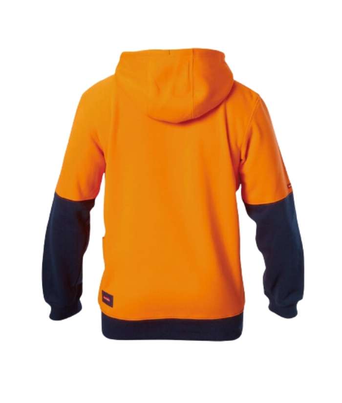 Hi Vis Brushed Fleece Hoodie - Uniforms and Workwear NZ - Ticketwearconz