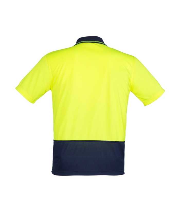 Unisex Hi Vis Basic Spliced Polo - Short Sleeve - Uniforms and Workwear NZ - Ticketwearconz