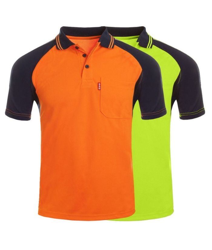 Bad Hi Vis S/S Polo - Uniforms and Workwear NZ - Ticketwearconz