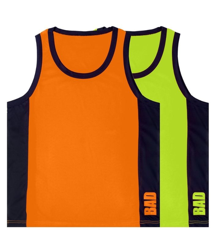 Bad Hi Vis Singlet - Uniforms and Workwear NZ - Ticketwearconz