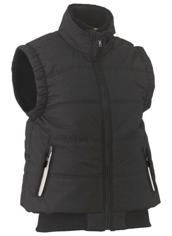 womens bisley puffer vest  BVL0828. Black or Navy 