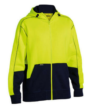 bisley-Hi Vis Fleece Hoodie-bk6819