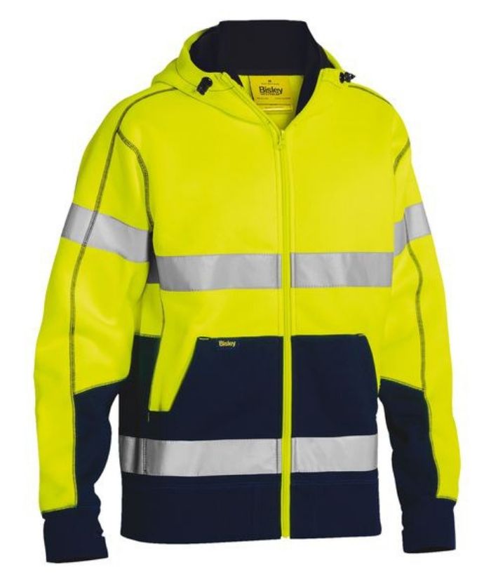 bisley-hi-vis-taped-d&n-fleece-hoodie-k6819t