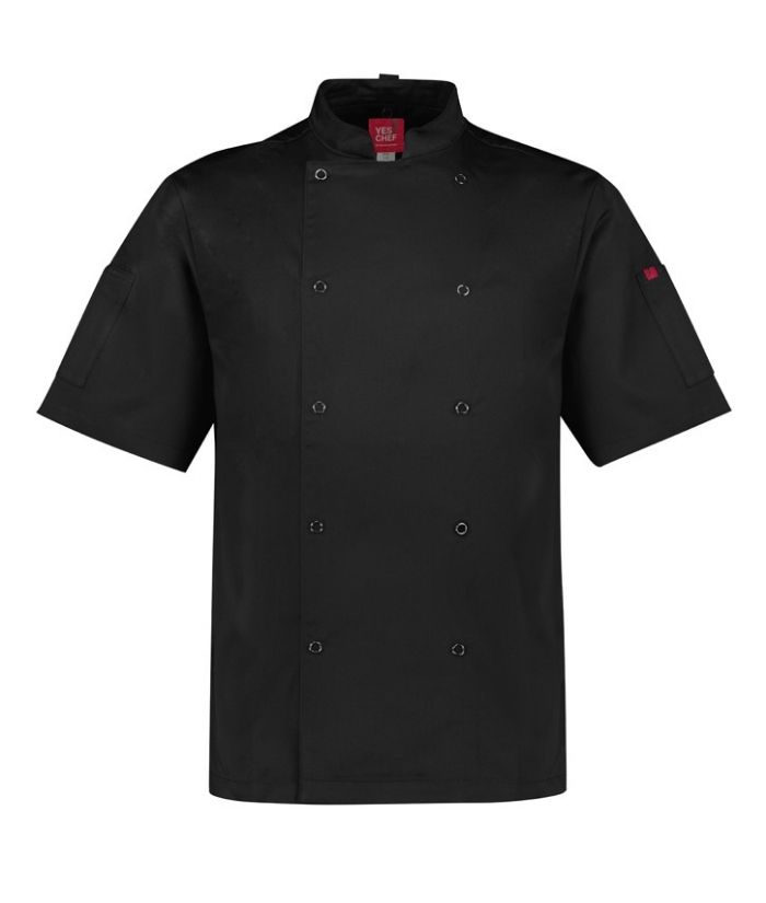 Zest Mens S/S Vented Chef Jacket - Uniforms and Workwear NZ - Ticketwearconz