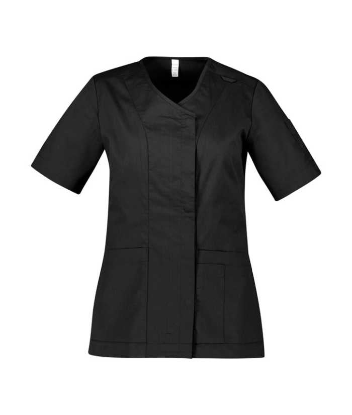Parks Womens Zip Front, Crossover Scrub Top