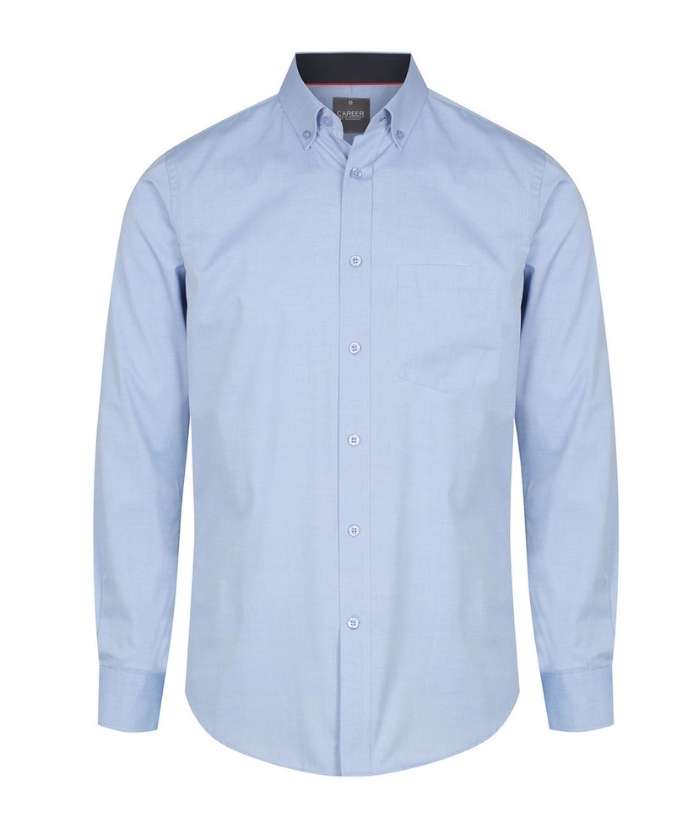 Bradford Mens, Classic Fit, Fine Oxford,Long Sleeve Shirt