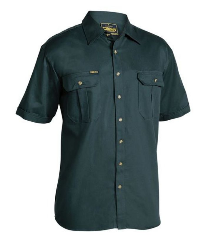 Original Cotton Drill Short Sleeve Shirt - Uniforms and Workwear NZ - Ticketwearconz