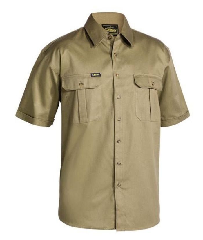 Original Cotton Drill Short Sleeve Shirt - Uniforms and Workwear NZ - Ticketwearconz