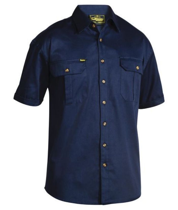 Original Cotton Drill Short Sleeve Shirt - Uniforms and Workwear NZ - Ticketwearconz