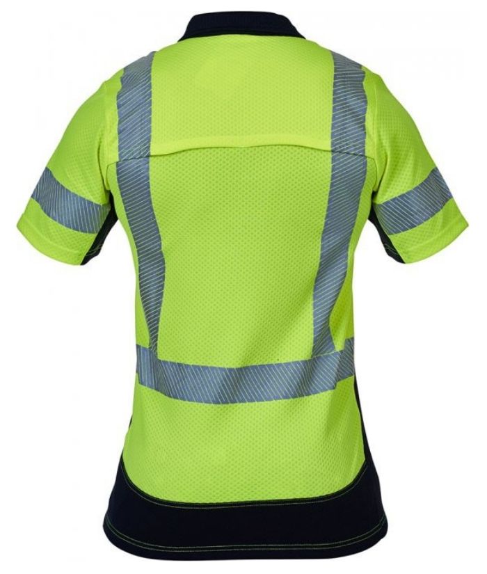 Hi Vis D/N Mens Microvent Premium Polo - Uniforms and Workwear NZ - Ticketwearconz