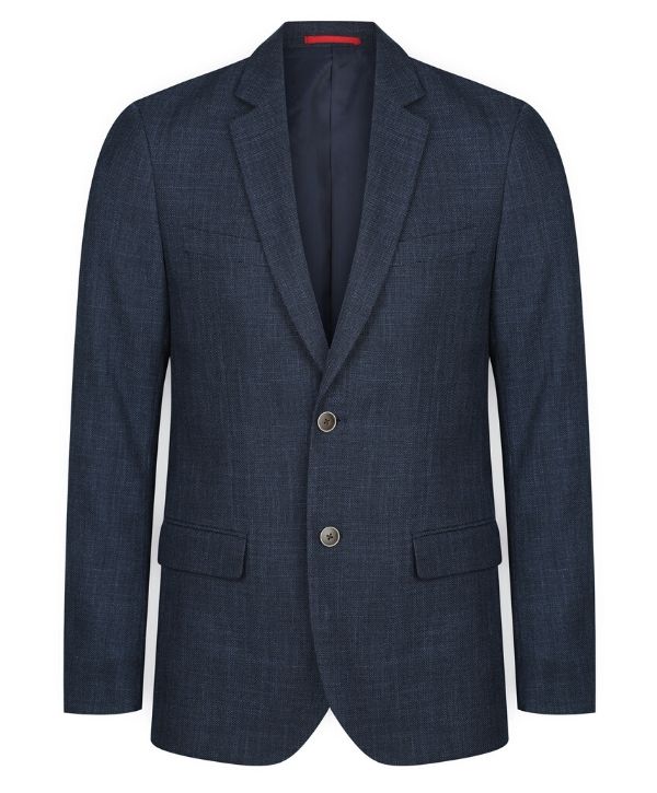 mens-suit-jackets-nz-Gloweave-Claremont Textured Jacket. Colour: Steel. Code: 1887MJ Sizes: 92 - 132