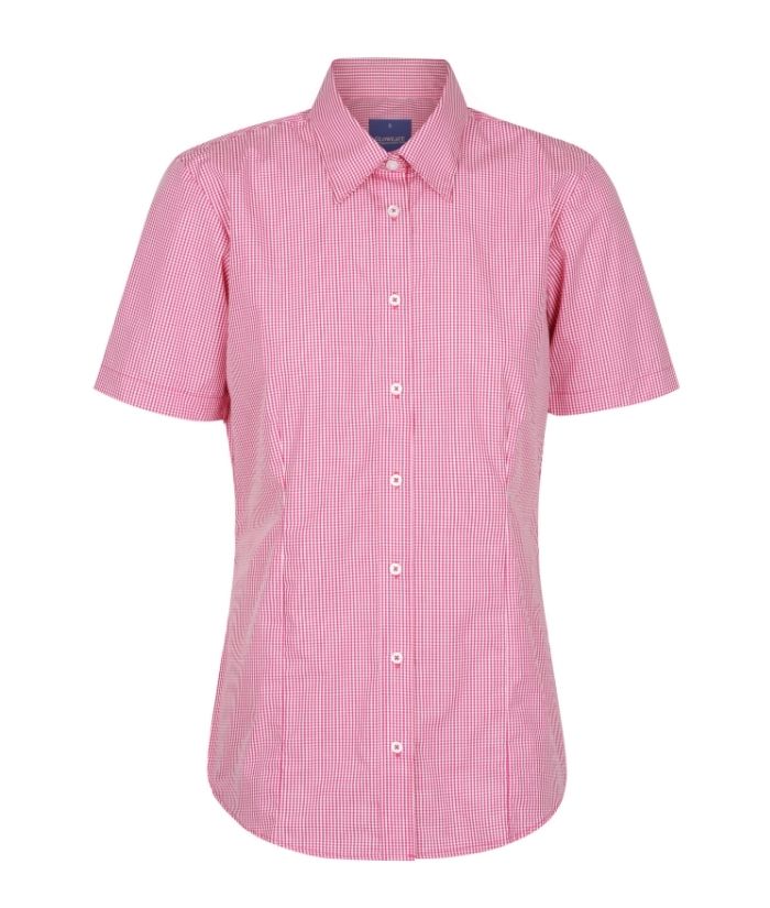 Westgarth Gingham Womens Short Sleeve Shirt - Uniforms and Workwear NZ - Ticketwearconz