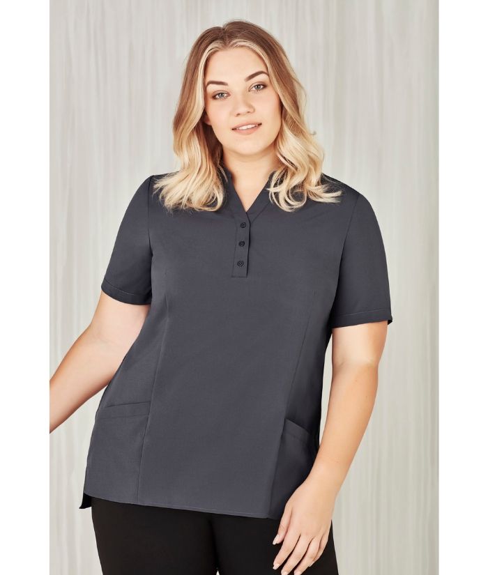 Womens Florence Plain Easy Stretch Tunic - Uniforms and Workwear NZ - Ticketwearconz