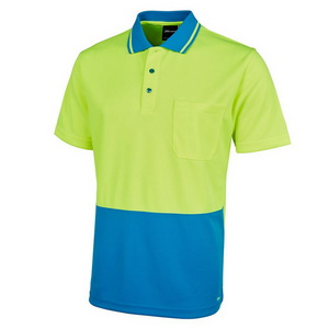 Hi Vis, Non Cuff, Traditional Polo-6hvnc