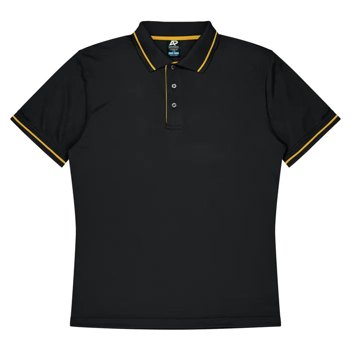 black/Gold-aussie-pacific-mens-cottesloe-short-sleeve-polo-1319