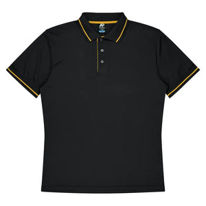 black/Gold-aussie-pacific-kids-cottesloe-short-sleeve-polo-3319ve-polo-1319