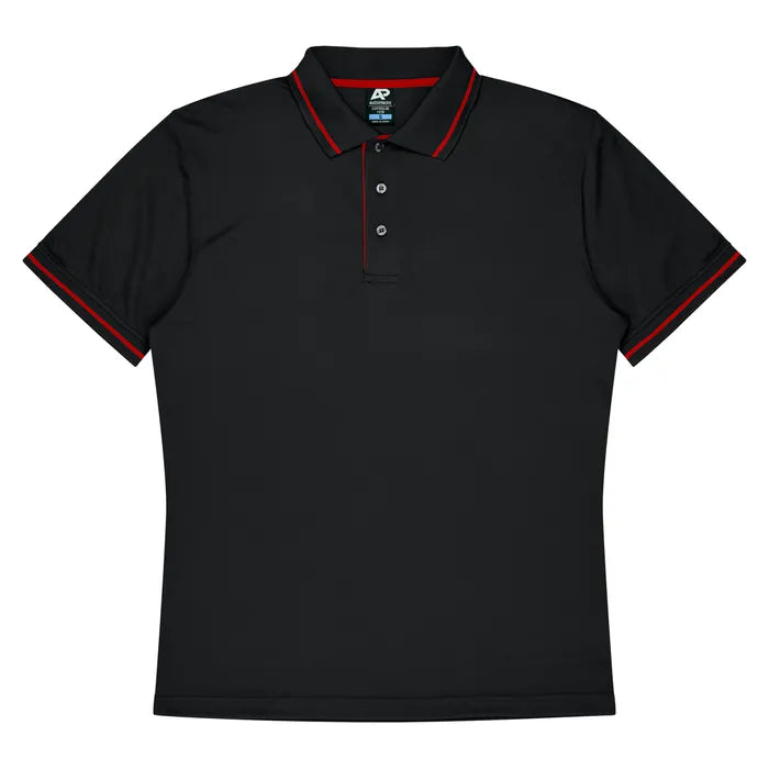 Black-red-aussie-pacific-kids-cottesloe-short-sleeve-polo-3319o-1319