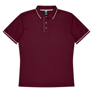 maroon-white-aussie-pacific-kids-cottesloe-short-sleeve-polo-3319leeve-polo-1319