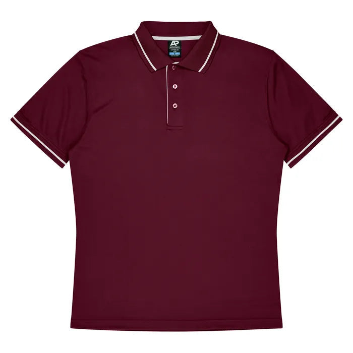 maroon-white-aussie-pacific-kids-cottesloe-short-sleeve-polo-3319leeve-polo-1319