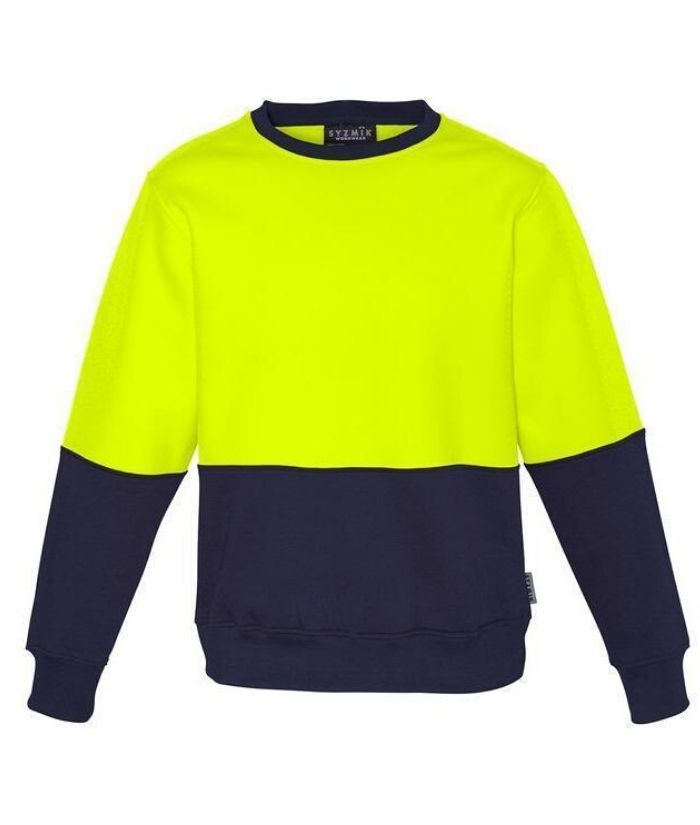 workwear-fleece-zt465-Unisex Hi Vis Crew Sweatshirt