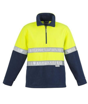 Menssyzmik-Hi-Vis-polar-Fleece-Jumper - Hoop -aped-zt461