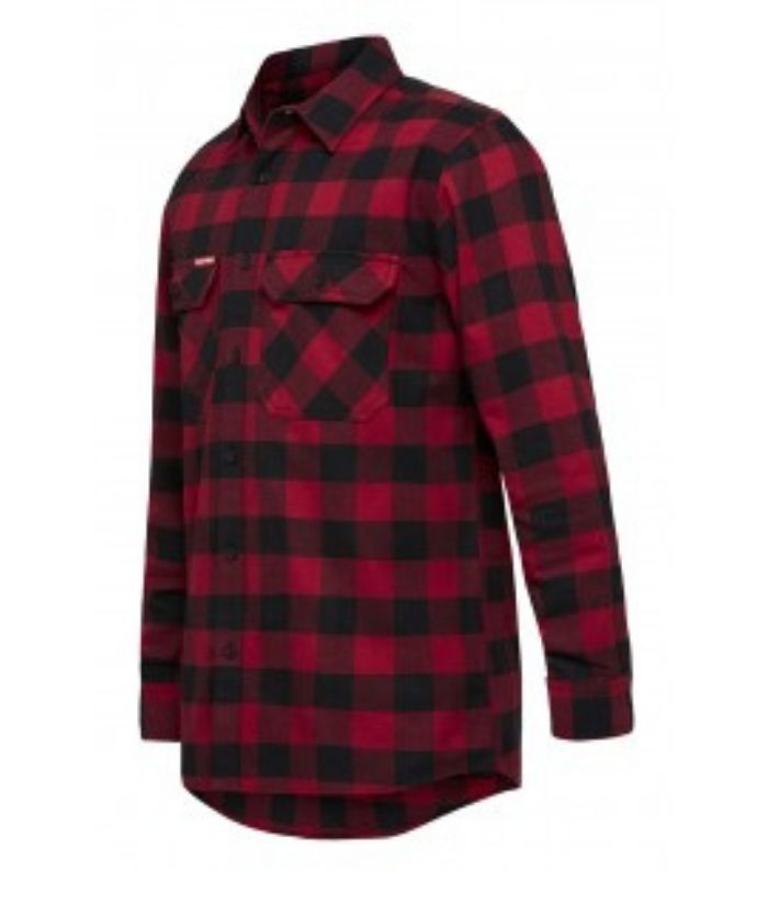 Foundations Flannelette Check L/S Shirt - Uniforms and Workwear NZ - Ticketwearconz