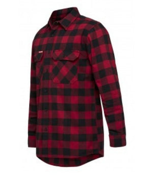 Foundations Flannelette Check L/S Shirt - Uniforms and Workwear NZ - Ticketwearconz