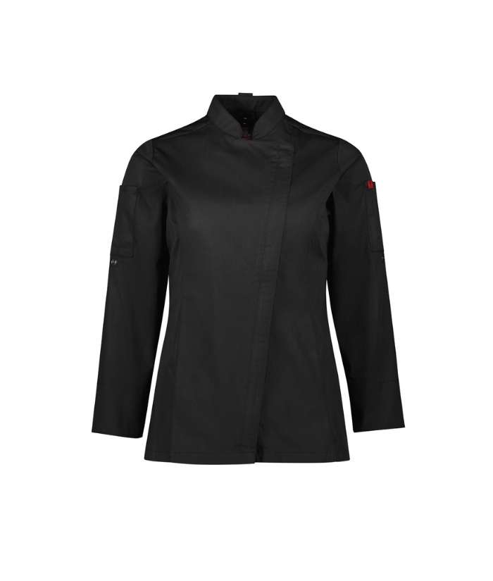 Alfresco Womens, Zip Front, L/S Vented Chef Jacket