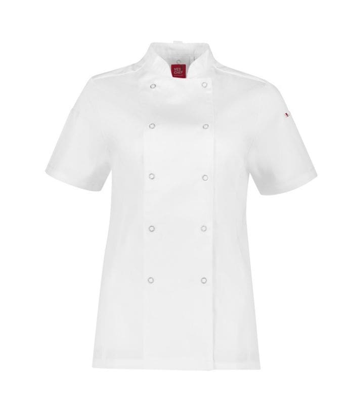 Zest Womens S/S Vented Chef Jacket - Uniforms and Workwear NZ - Ticketwearconz