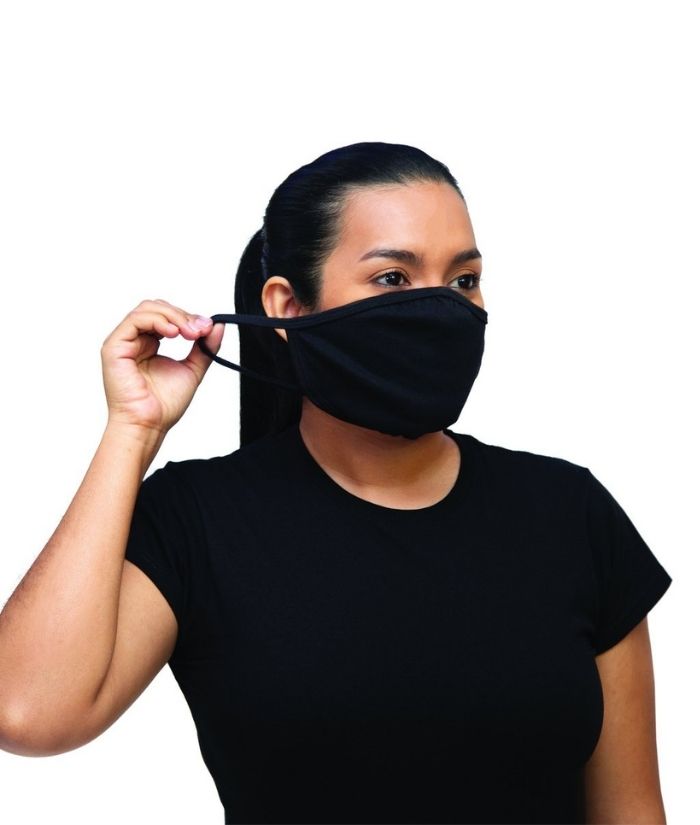 gildan-100%-cotton-every-day-reusable-face-mask-one size-black