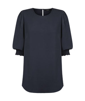 Lola 3/4 Sleeve Shirred Cuff Top - Uniforms and Workwear NZ - Ticketwearconz