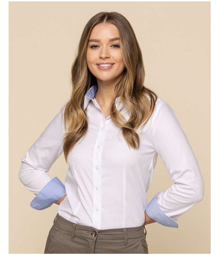 gloweave-womens-1899wl-bradford-fine-oxford-long-sleeve-shirt-contast-collar-cuffs-white-blue