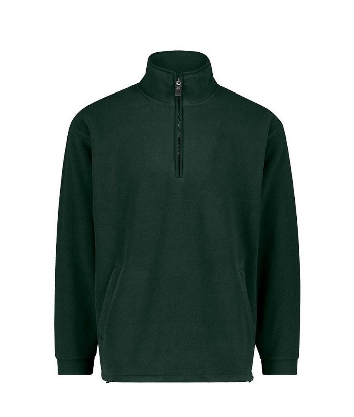 forest-green-pjn-cloke-unisex-half-zip-micro-fleece-jacket