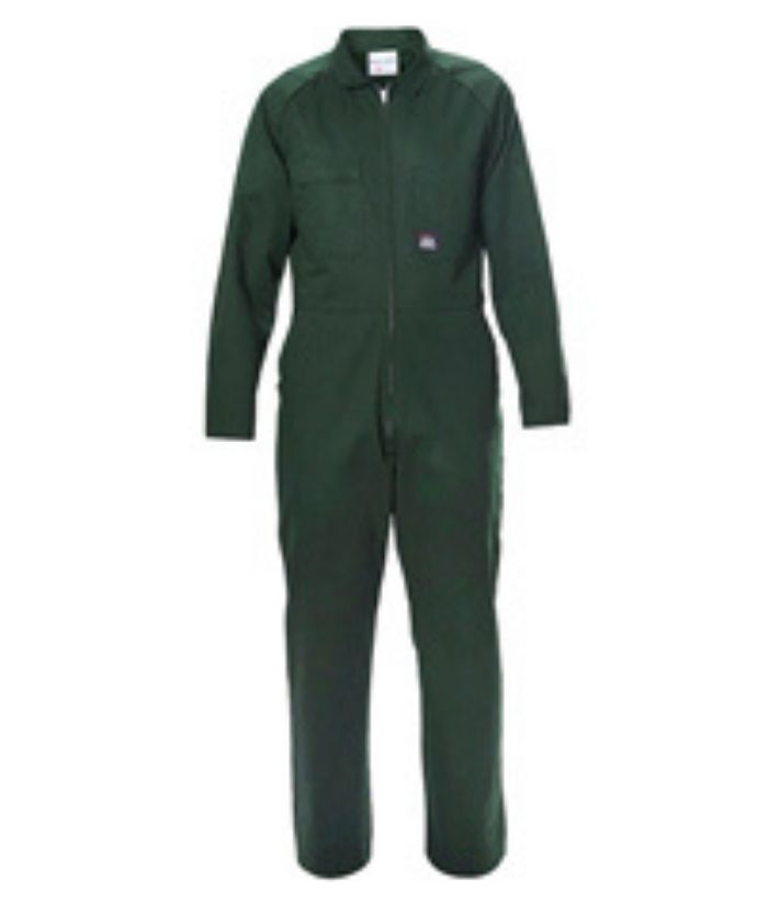 Cotton Drill Zip Overall