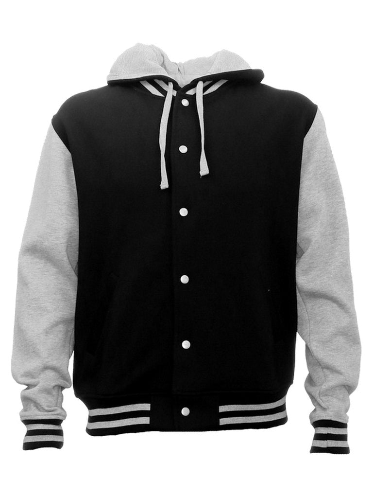 Hooded Letterman Jacket - Unisex