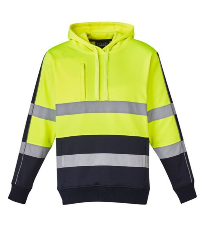 Hi Vis Unisex Stretch Taped Hoodie - Uniforms and Workwear NZ - Ticketwearconz