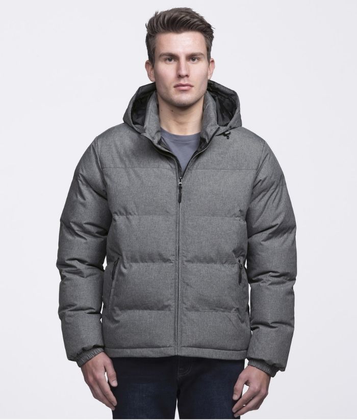 Mens-Invert-Puffa-Jacket-grey-melange-SIIPJG(M)