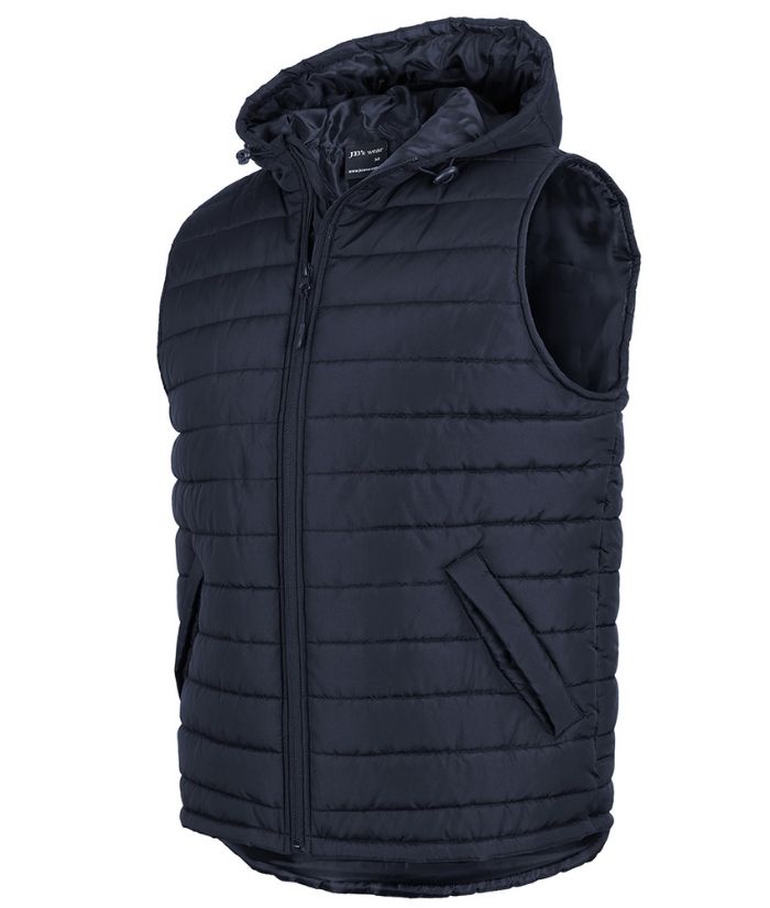 Hooded Puffer Vest - Uniforms and Workwear NZ - Ticketwearconz